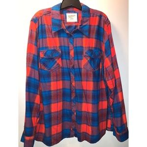 Flannel button down shirt